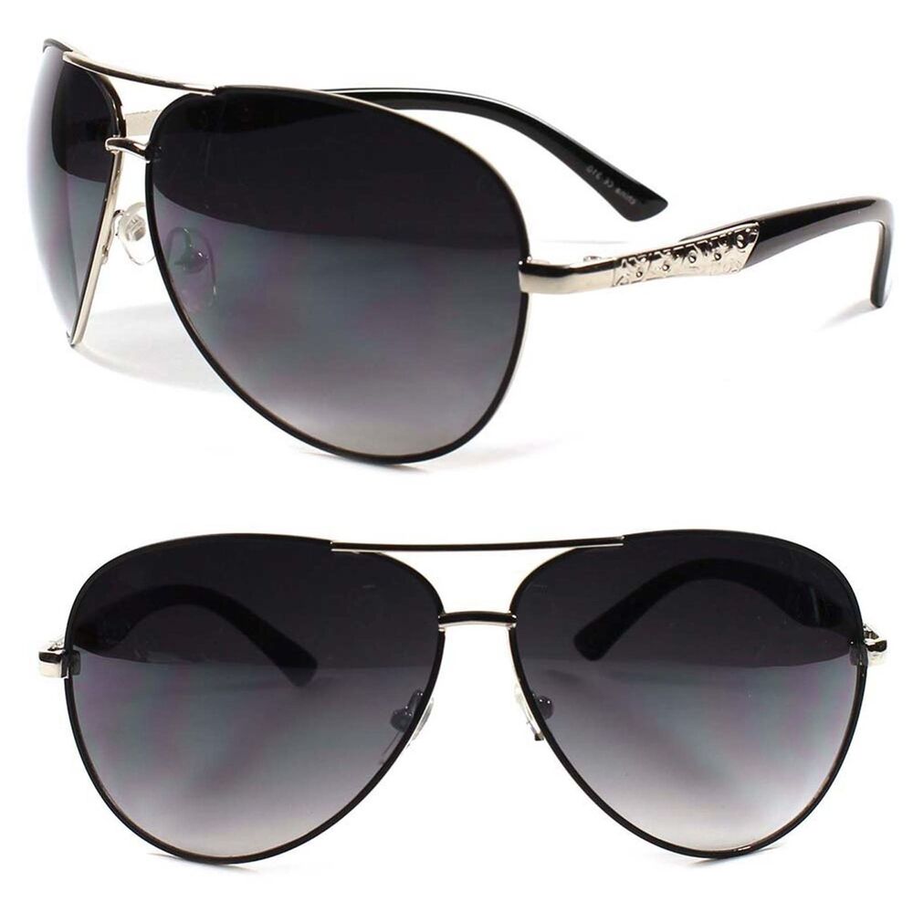 Classic Retro Vintage 80s Old Fashion Hot Mens Womens Aviation Silver Sunglasses